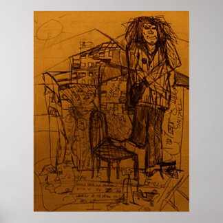 DREAD WAITING ON A SHOE SHINE POSTER