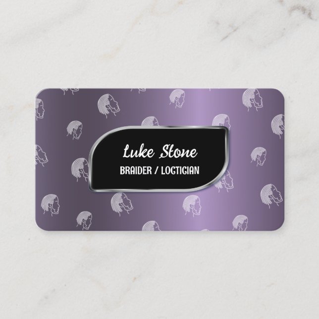 Dreadlocks Styling Loctician Business Card (Front)