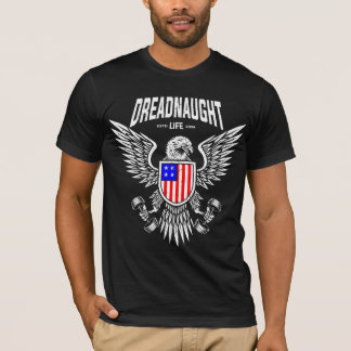 Dreadnaught Eagle Flag (color) Logo T-Shirt