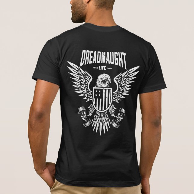 Dreadnaught Eagle Flag Logo T-Shirt (Back)