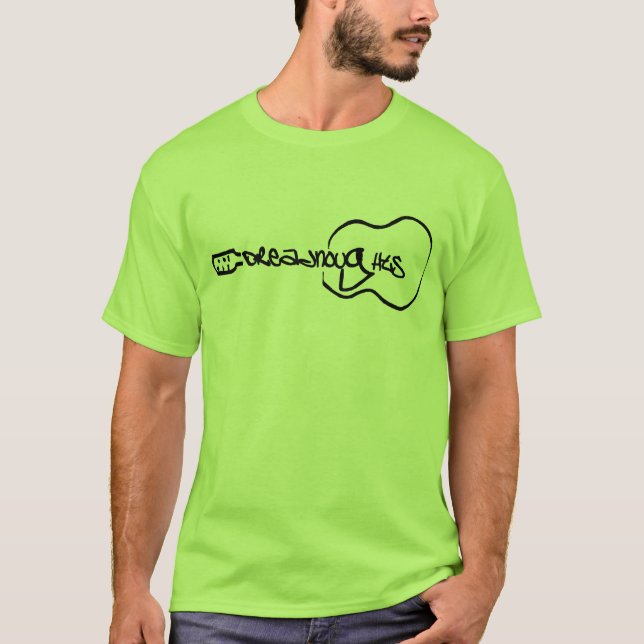 Dreadnaughts Abstract Acoustic Guitar Logo T-Shirt (Front)