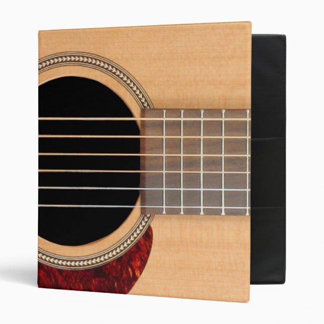 Dreadnought Acoustic 6-String Guitar 3 Ring Binder (Front/Inside)