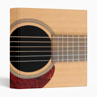 Dreadnought Acoustic 6-String Guitar 3 Ring Binder