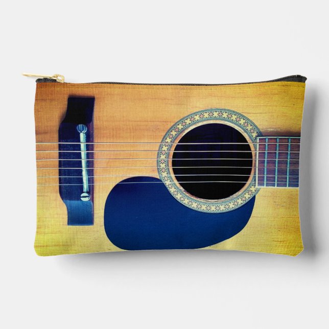 Dreadnought Acoustic 6-String Guitar Artist Design Accessory Pouch (Front)