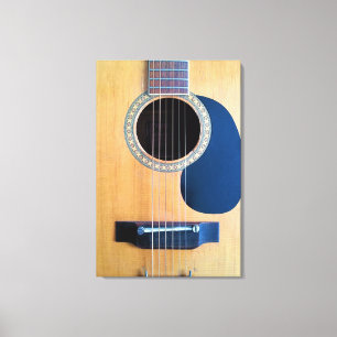 Dreadnought Acoustic 6-String Guitar Artist Design Canvas Print