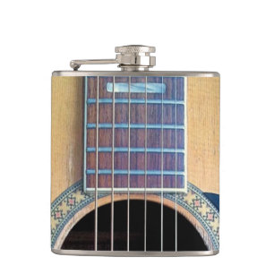 Dreadnought Acoustic 6-String Guitar Artist Design Hip Flask