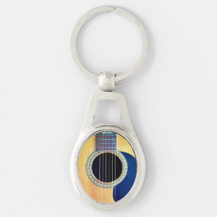 Dreadnought Acoustic 6-String Guitar Artist Design Keychain