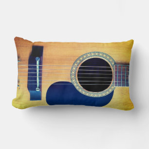 Dreadnought Acoustic 6-String Guitar Artist Design Lumbar Pillow