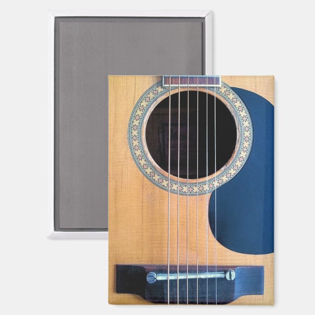 Dreadnought Acoustic 6-String Guitar Artist Design Magnet (Front/Back)