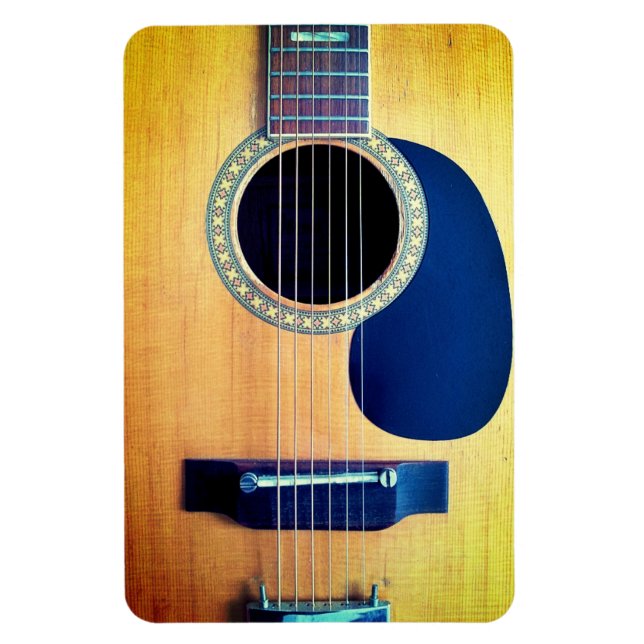 Dreadnought Acoustic 6-String Guitar Artist Design Magnet (Vertical)