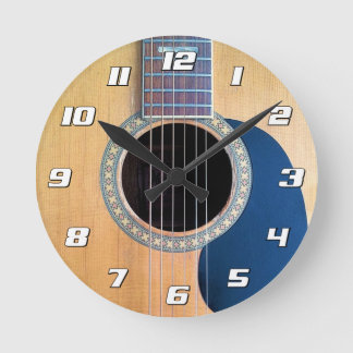 Dreadnought Acoustic 6-String Guitar Artist Design Round Clock