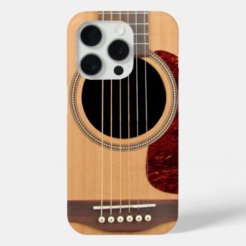 Dreadnought Acoustic 6 String Guitar iPhone 15 Pro Case