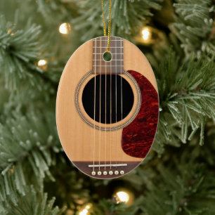 Dreadnought Acoustic 6 String Guitar Ceramic Ornament