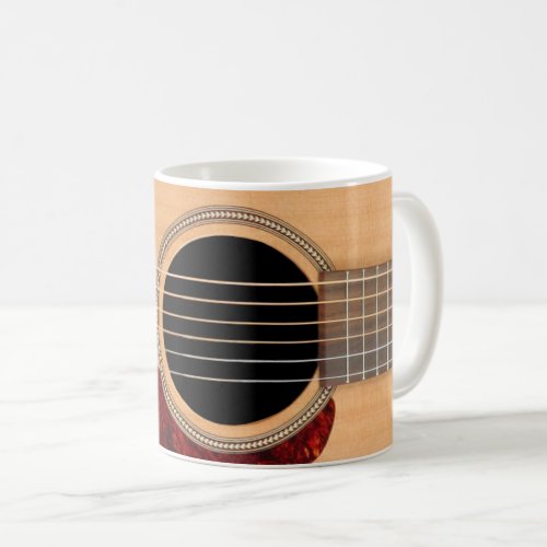 Dreadnought Acoustic 6 String Guitar Coffee Mug