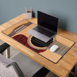 Dreadnought Acoustic 6-String Guitar Desk Mat<br><div class="desc">Celebrate the soul of acoustic music with this Dreadnought 6-String Guitar design, featuring the iconic silhouette and craftsmanship of the world's most beloved acoustic body style. Known for its powerful projection and deep, resonant tone, the dreadnought is a symbol of folk, country, and rock history. This versatile design is perfect...</div>