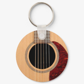 Dreadnought Acoustic 6-String Guitar Keychain