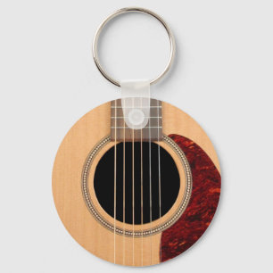 Dreadnought Acoustic 6-String Guitar Keychain