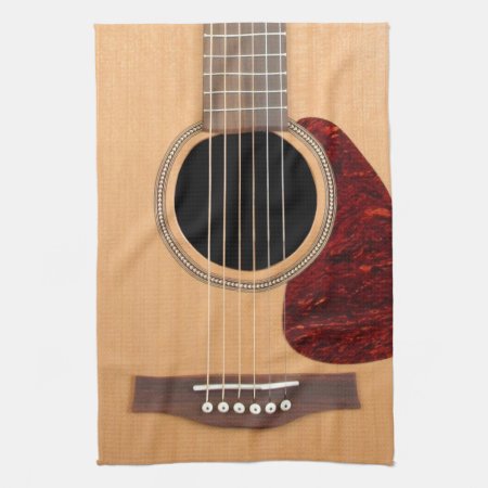 Dreadnought Acoustic 6 String Guitar Kitchen Towel