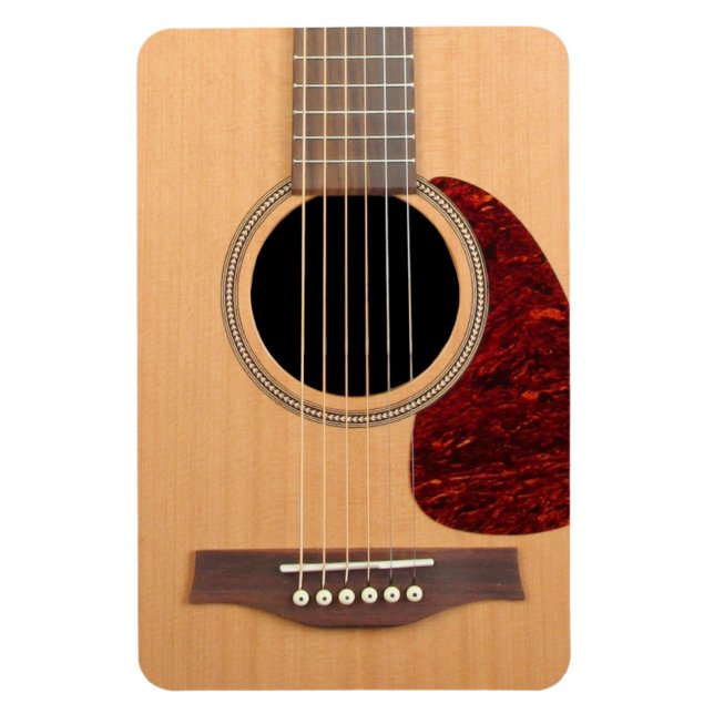 Dreadnought Acoustic 6-String Guitar Magnet (Vertical)