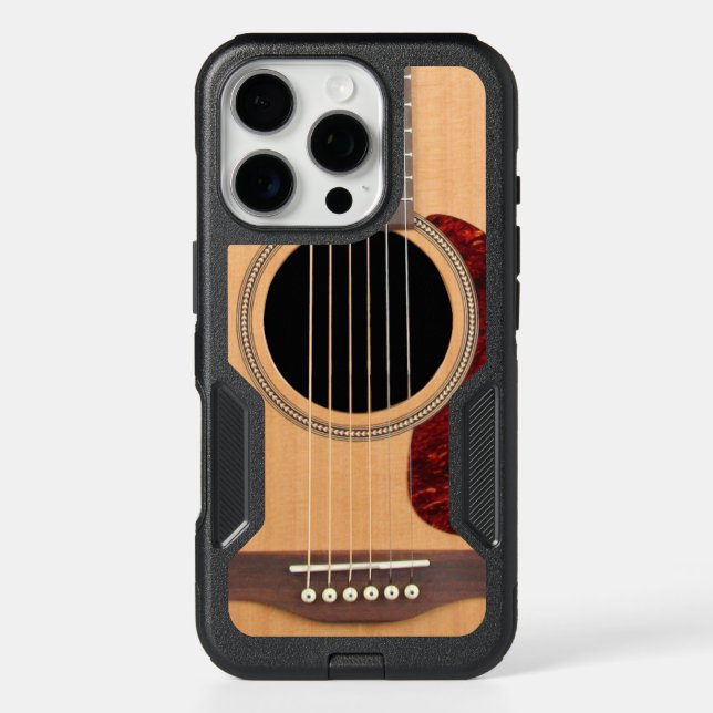 Dreadnought Acoustic 6-String Guitar Otterbox iPhone Case (Back)