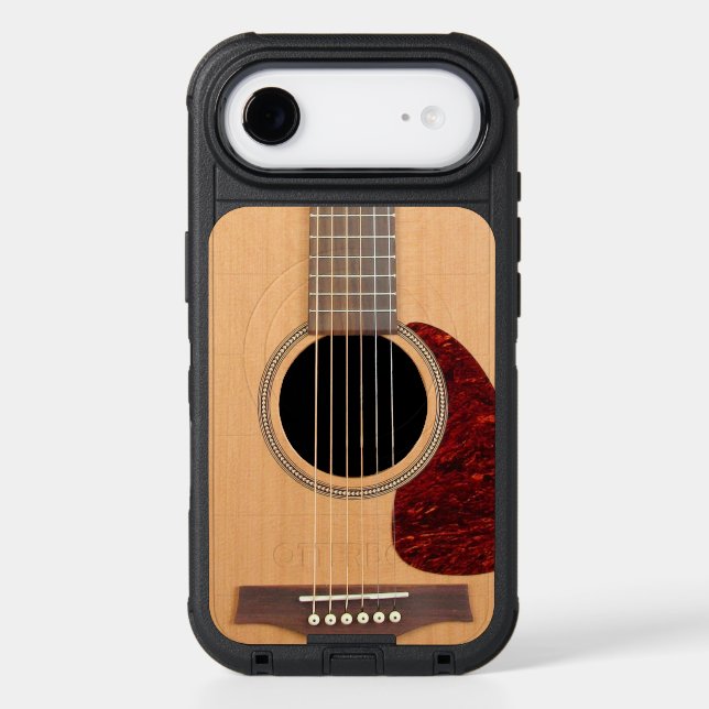Dreadnought Acoustic 6-String Guitar Otterbox iPhone Case (Back)