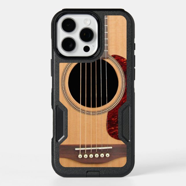Dreadnought Acoustic 6-String Guitar Otterbox iPhone Case (Back)