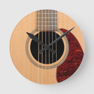 Dreadnought Acoustic 6-String Guitar Round Clock