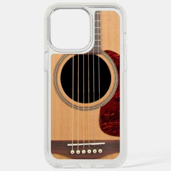Dreadnought Acoustic 6 String Guitar Iphone 15 Pro Max Case by FlowstoneGraphics at Zazzle