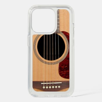 Dreadnought Acoustic 6 String Guitar Iphone 15 Pro Case by FlowstoneGraphics at Zazzle