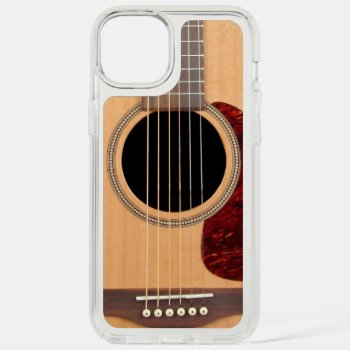 Dreadnought Acoustic 6 String Guitar Iphone 15 Plus Case by FlowstoneGraphics at Zazzle