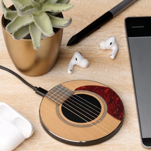 Dreadnought Acoustic 6 String Guitar Wireless Charger
