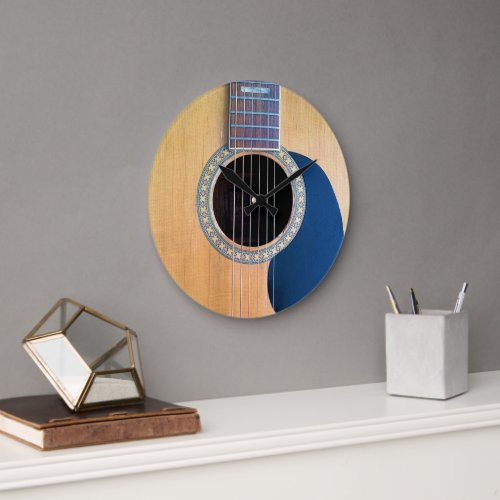 Dreadnought Acoustic Guitar Large Clock