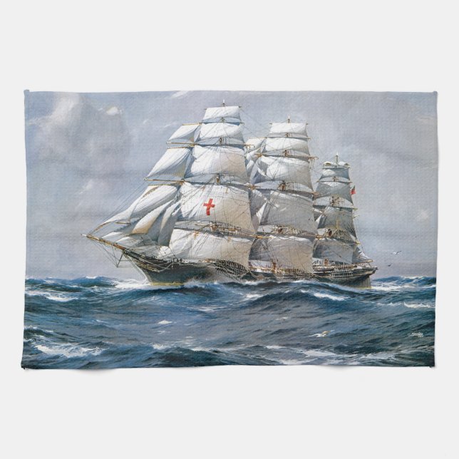 Dreadnought Sailing Clipper Towel (Horizontal)