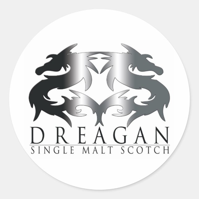 Dreagan Classic Round Sticker (Front)