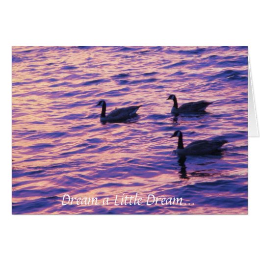 Dream a Little Dream Sunset Card (Front Horizontal)