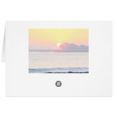 Dream a Little Dream Sunset Card (Back Horizontal)