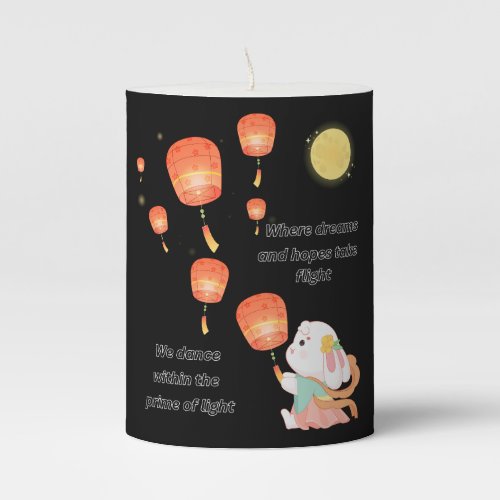 Dream and Hope Pillar Candle