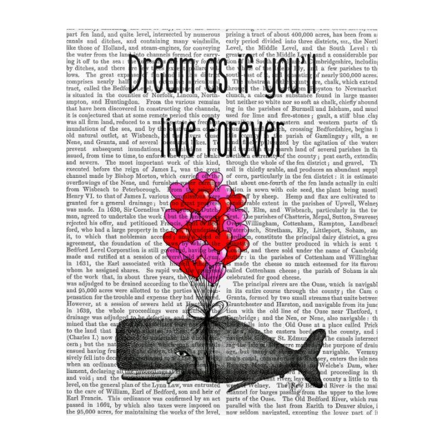 Dream As If You'll Live Forever Acrylic Print (Front)