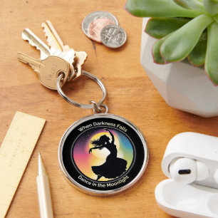 Dream at moonlight, positive attitude to life keychain