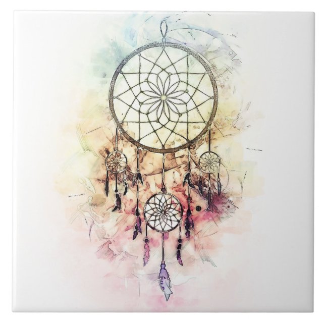 Dream Attractions / Dreamcatcher v2 Ceramic Tile (Front)