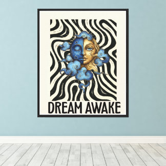 DREAM AWAKE (duality) Stretched Canvas Pint Print