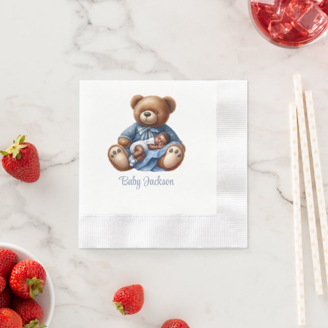 Dream Baby Bear Boy Napkins (Insitu)