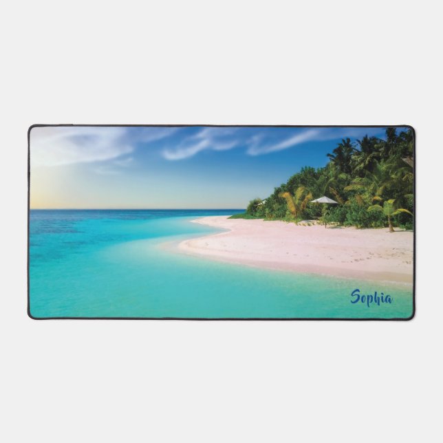 Dream Beach  (personalized name)  Yoga Mat (Front)