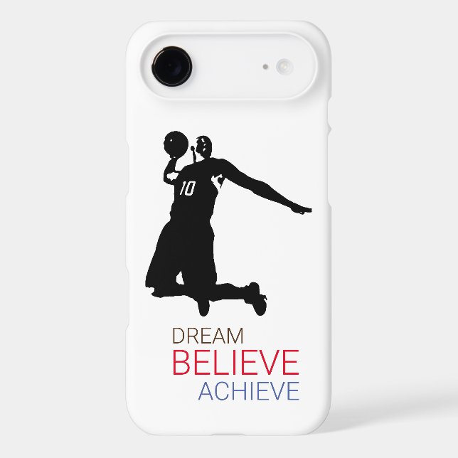 Dream Believe Achieve Basketball iPhone Case (Back)