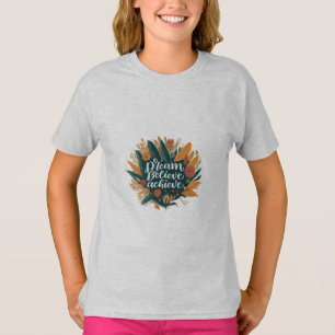 Dream. Believe. Achieve. Kids Basic T-shirt