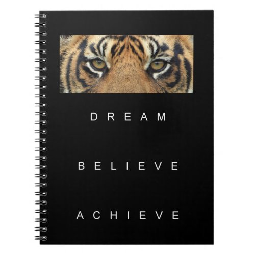 Dream Believe Achieve Motivational Inspirational Notebook