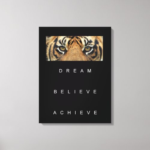 Dream Believe Achieve Motivational Quote Canvas Pr