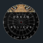 dream believe achieve motivational quote dartboard<br><div class="desc">dream believe achieve motivational quote</div>
