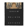 dream believe achieve motivational quote fleece blanket