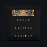 dream believe achieve motivational quote jewelry box<br><div class="desc">dream believe achieve motivational quote</div>